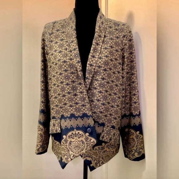 CARTONNIER by ANTHROPOLOGIE NWOT Drape Blazer Jacket - Picture 2 of 9